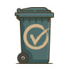 Wheelie bin tick