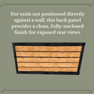 Optional matching back panel